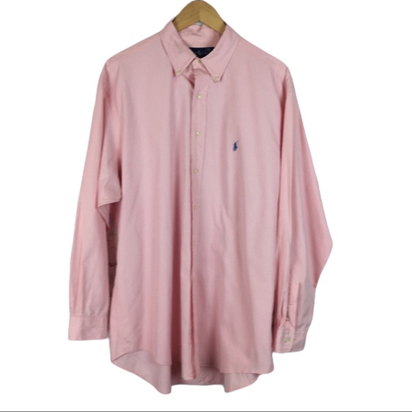 Ralph Lauren pink button down shirt